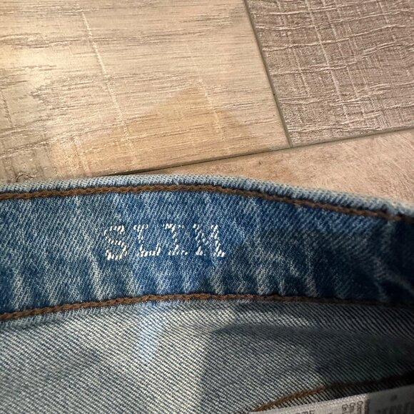 Madewell Mens Light Wash Straight-Leg Denim Jeans W33 L30 Slim Cotton Blend - Picture 6 of 9